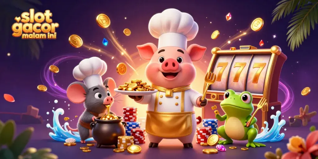 Menangkan slot gacor malam ini dengan ilustrasi 3D berwarna-warni dan detail menarik.