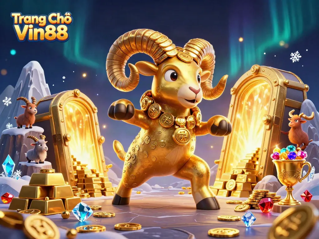 Experience the excitement of Trang Chủ Vin88 with vibrant casino-themed elements and dynamic characters.