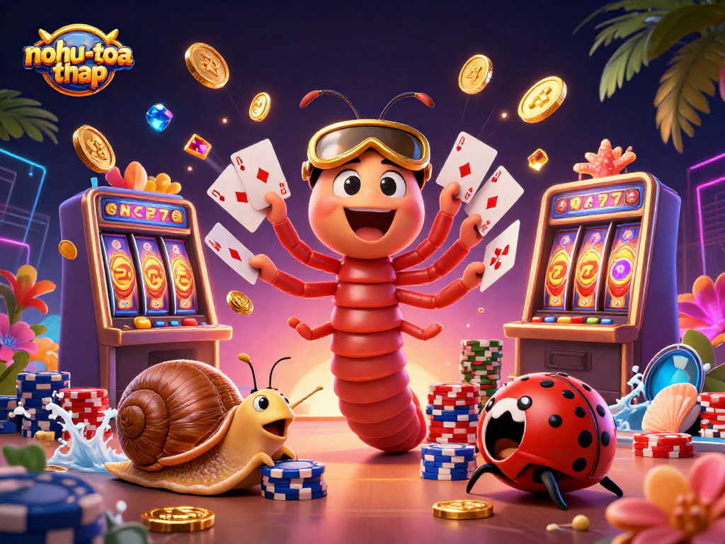 Engage with nohu-toa-thap as you spin slot reels filled with lucky sevens and vibrant chips.