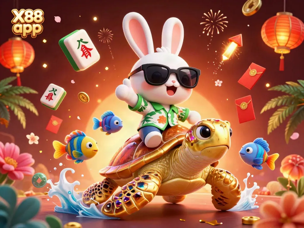 Join the fun with the X88 app and experience exciting gaming adventures amidst floating treasures.