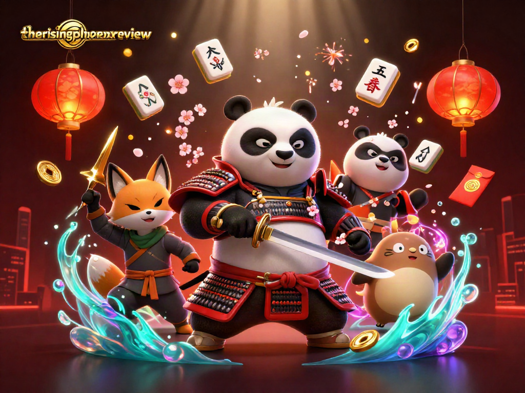 Engage in thrilling casino action with therisingphoenixreview's festive samurai and magical characters