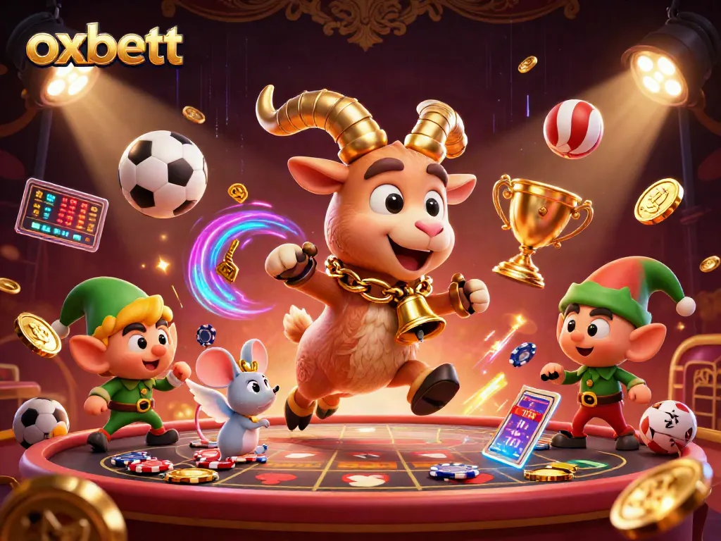 Join the festive Krampus at the oxbett casino, where mischievous elves steal chips amidst a thrilling gaming atmosphere.