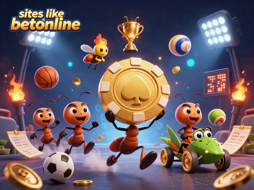 Experience excitement at sites like betonline, where ants heist golden poker chips through vibrant casino worlds.
