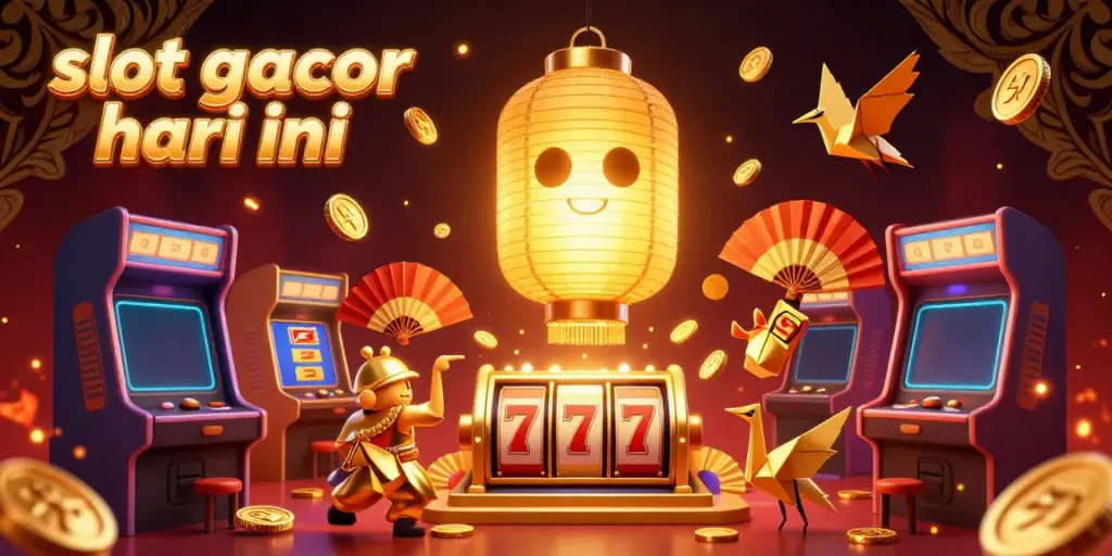 Experience thrilling slot gacor hari ini with colorful characters and arcade elements in a vibrant casino.