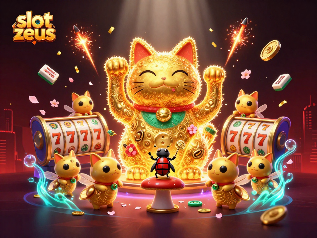 Menangkan jackpot dalam slot zeus dengan ilustrasi kucing keberuntungan yang dinamis
