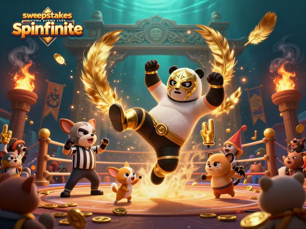 Experience the sweepstakes casino promo code spinfinite with 3D cartoon characters in an exciting atmosphere.