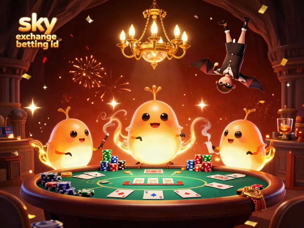 Engage in thrilling action with the sky exchange betting id, illuminated by glowworms in a vibrant casino.