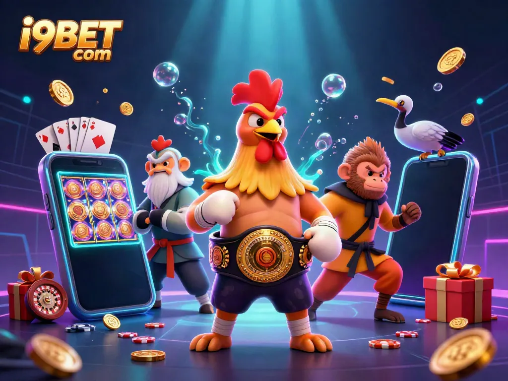 Engage with thrilling slot games at i9BET com featuring vibrant characters and casino elements