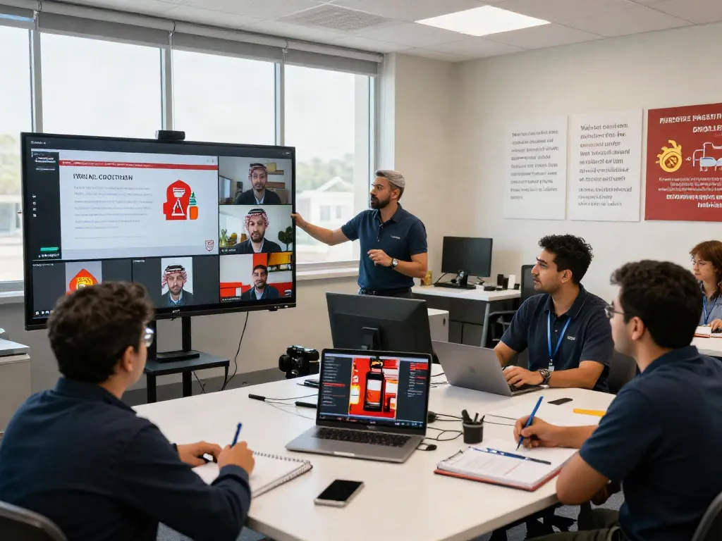 CFPS Certification Saudi Arabia training session with diverse participants engaging in a virtual classroom.