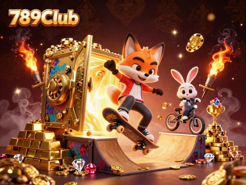 Experience the thrill of 789Club with dynamic characters and rich casino visuals.