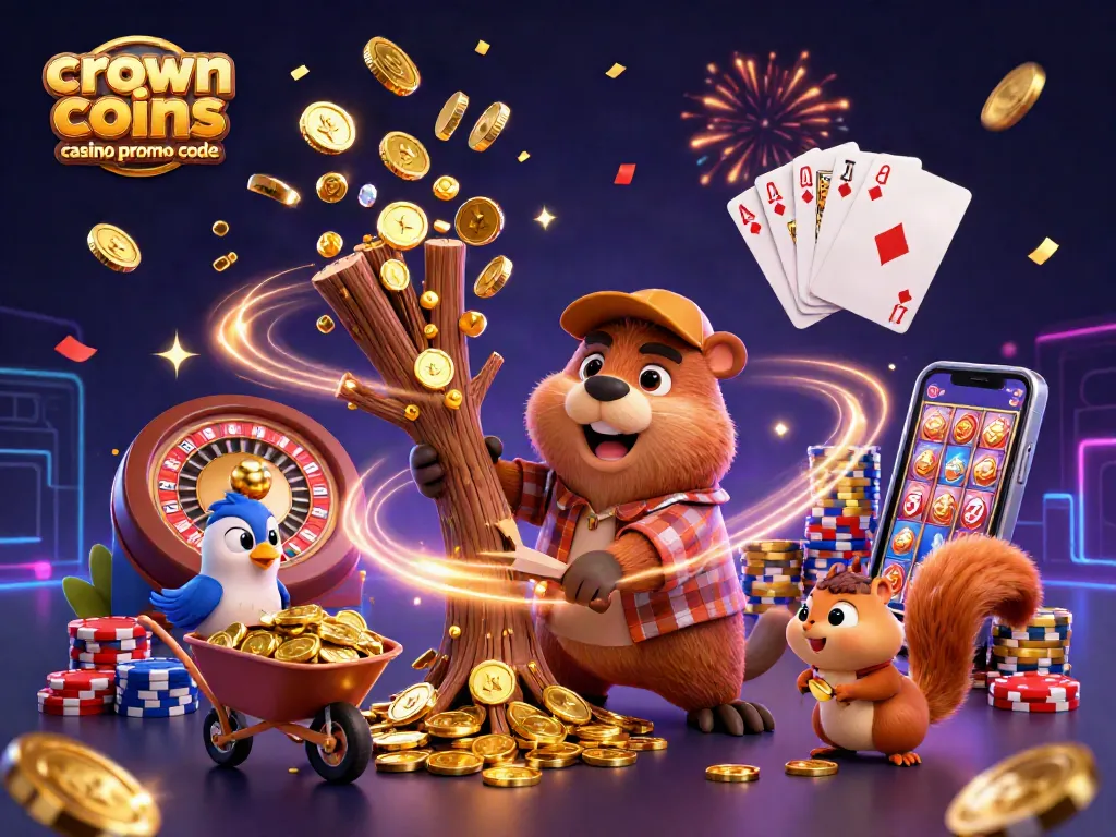 Engage with exciting gameplay at crown coins casino promo code, featuring colorful characters and a rich casino scene.